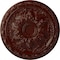 Ekena Millwork Baile Ceiling Medallion (Fits Canopies up to 3 1/4"), Hand-Painted Brushed Mahogany, 20"OD x 1 5/8"P CM20BLBMF - alternate 1